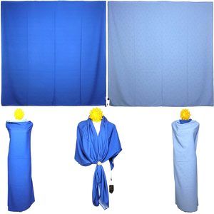 NWT Double Sided Silk Scarf 53"x53" Large Square Shawl Wrap XiangYunShal 34061